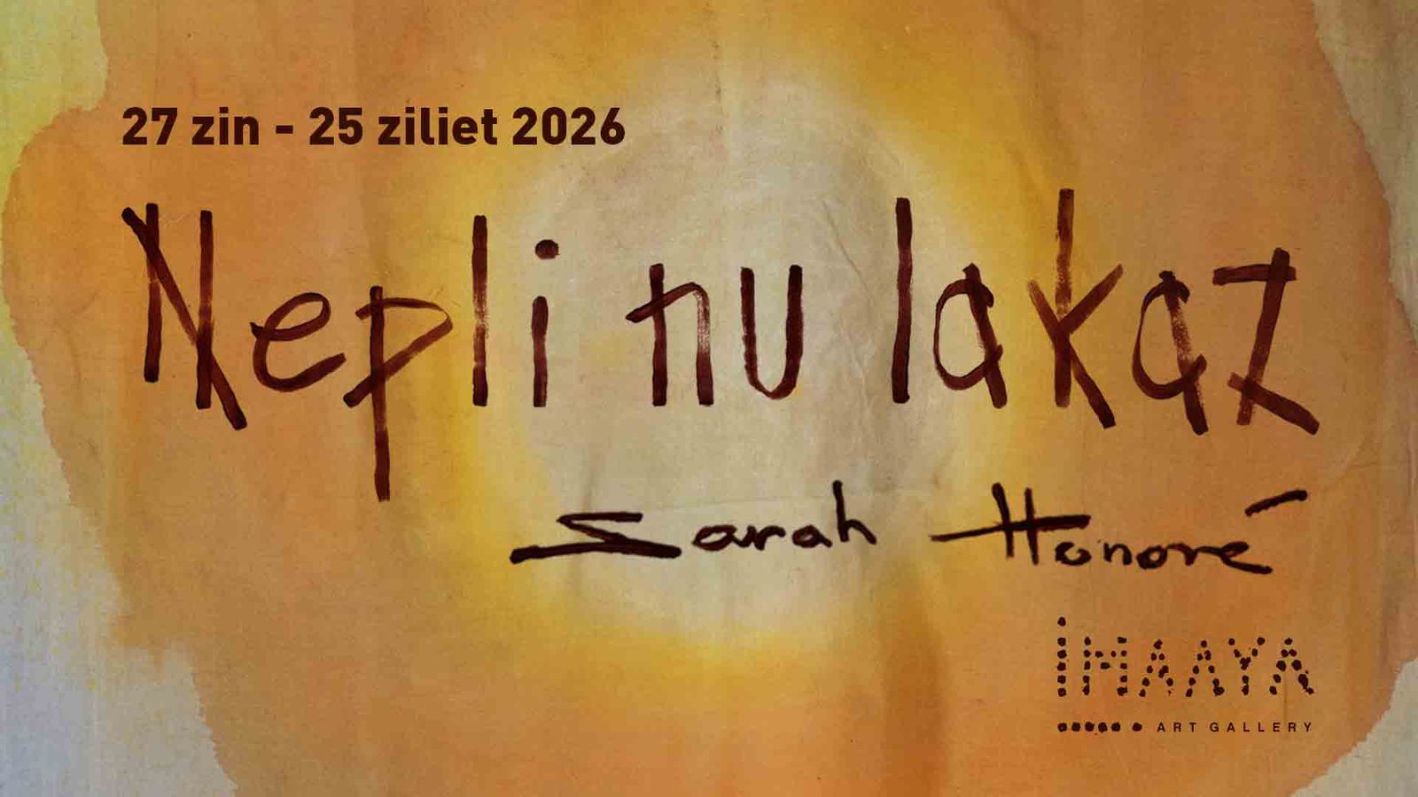 nepli nu lakaz, sarah honoré · imaaya
